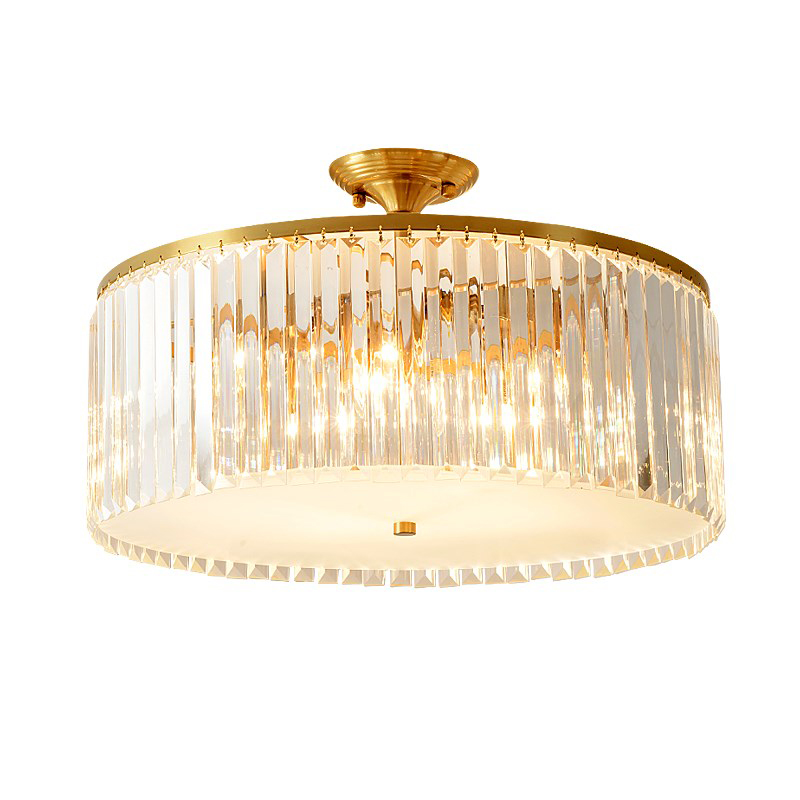 mid century semi flush light