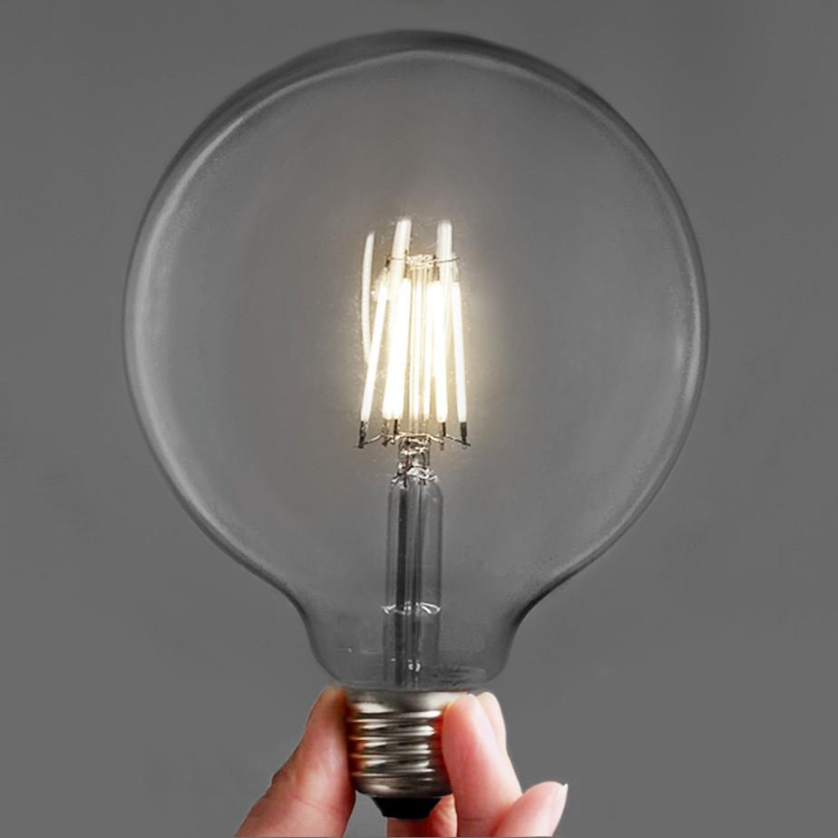Edison Retro - LED Bulbs Round G125 6W (3 6 pack)